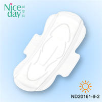High Quality Disposable Organic Cotton Night Use Winged Sanitary Pads Pure Cotton Sanitary Napkins With Cheap Price ND20161-9-Niceday