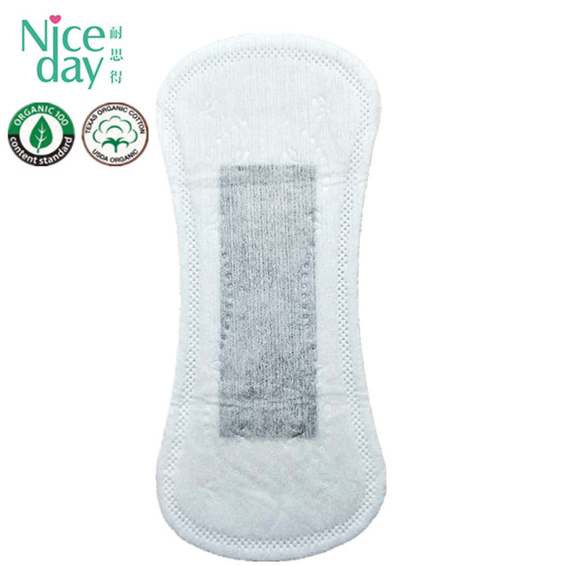 Hot sell fully cotton surface bamboo chip surper absorbtion sanitary napkin ND20161-22-Niceday