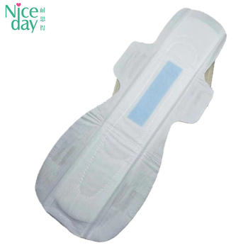 Super long sanitary towel for women adult disposable sanitary pads with blue chip and Stereoscopic perimeter protection against NDLTHW-1-4-Niceday