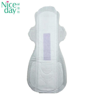 Customized super long  sanitary towel overnight lady care blue chip  sanitary pad with wings export to Tanzania ND20181-27-Niceday