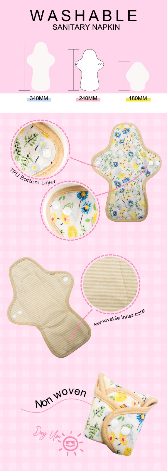 Niceday pure low cost sanitary napkins quality for baby-4