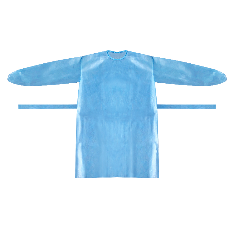 Disposable isolation gown AAMI LEVEL II surgical gown