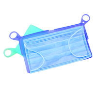Flexible mask storage case portable Storage Box avoid pollution silicone bag ASTM/EN14683 surgical mask silicon handbags