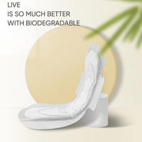 OEM 0% fragrance and chlorine biodegradable organic cotton Menstrual pad NICEDAY-O-3-245