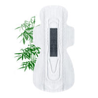Overnight organic cotton sanitary towel with bamboo charcoal anion chip NICEDAY NDN-3-330