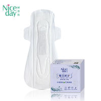 Zero leakage heavy period pads chlorine free herbal organic sanitary pads  NICEDAY NDN-7-330